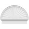 Ekena Millwork Half Round Sunburst Architectural Grade PVC Combination Pediment, 28"W x 20-3/4"H x 2-3/4"P PEDPC028X210HRO01 - alternate 5